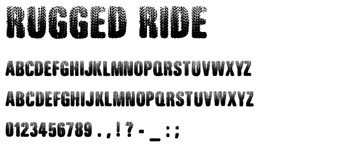Rugged Ride font